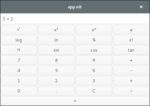 Scientific calculator on Linux with GTK+
