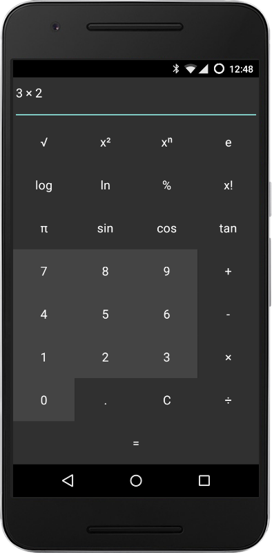 Scientific calculator on Android